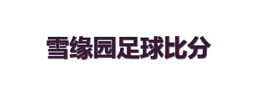 雪缘园足球比分